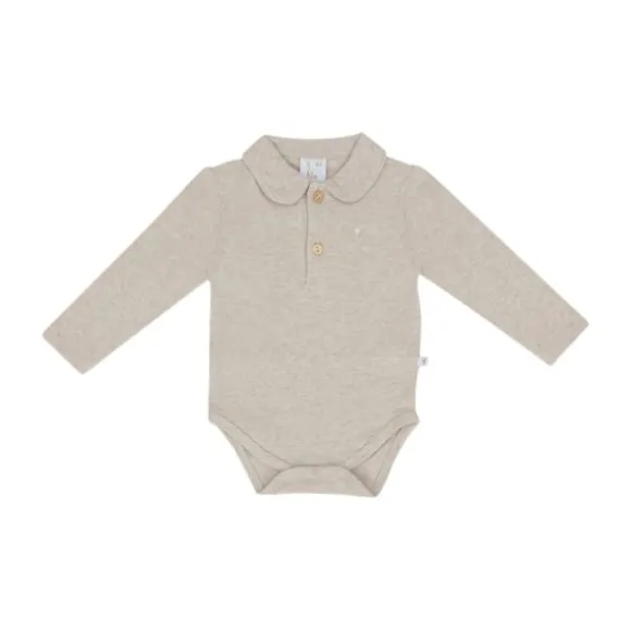 Klein Baby Polo Romper - Mt. 50 - Beige Melange