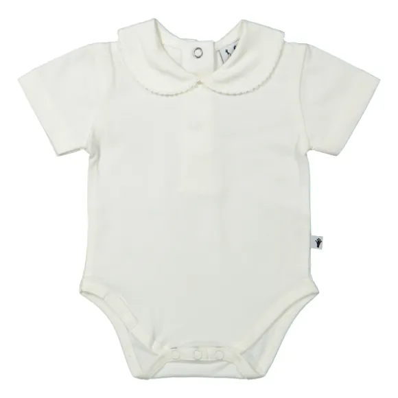 Klein Baby Romper Korte Mouw - Mt. 50 - Off White