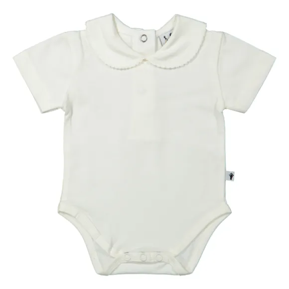 Klein Baby Romper Korte Mouw - Mt. 50 - Off White