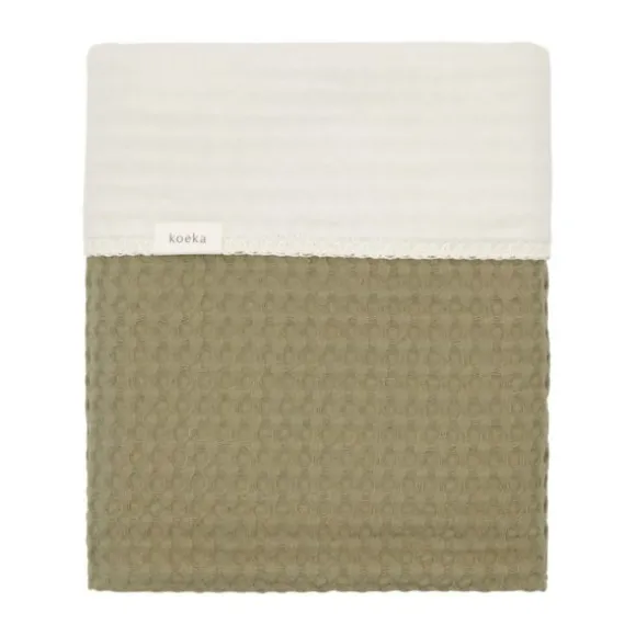 Koeka Amsterdam Wafel Wiegdeken - Cotton Fleece - Natural
