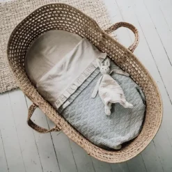 Koeka Faro Ruffle Set Wieg - Laken En Hoeslaken - Caffe