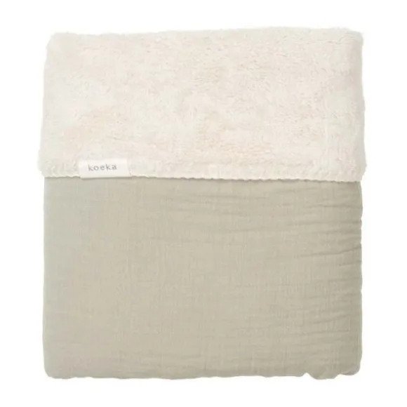 Koeka Faro Wiegdeken - Teddy - Sage
