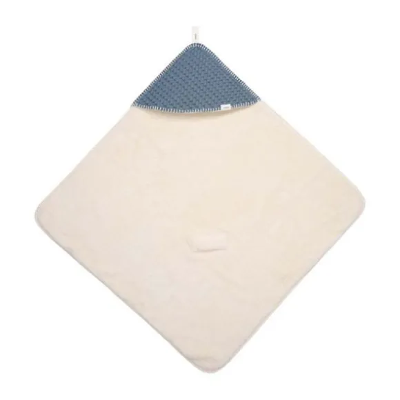 Koeka Oslo Omslagdoek - Maat 100 x 100 - Wafel/Teddy - Bluestone