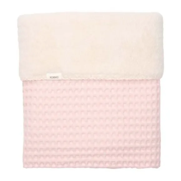 Koeka Oslo Wiegdeken - 100 x 75 - Wafel/Teddy - Candy