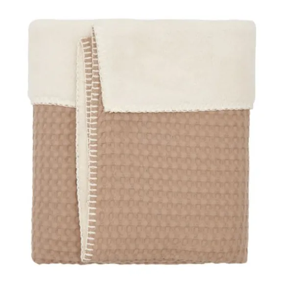 Koeka Oslo Wiegdeken Wafel / Teddy Sand / Pebble