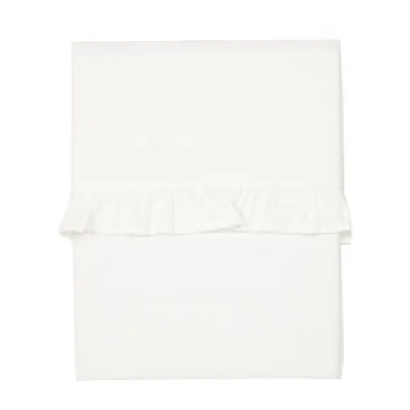 Koeka Ruffle Ledikantlaken Warm White 110 x 140 cm