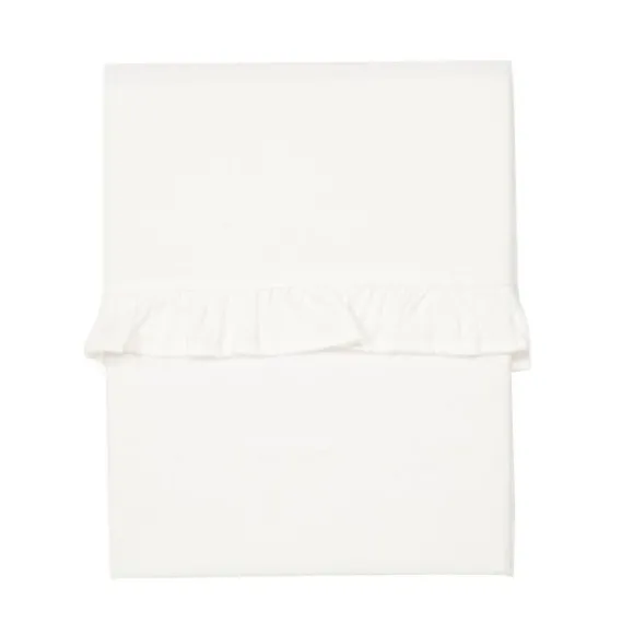 Koeka Ruffle Wieglaken Warm White 80 x 100 cm