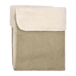 Koeka Wiegdeken Teddy - Montreal - 75x100 cm - Moss