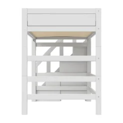 Life Time Hoogslaper Premium - White Wash - 177 cm - 120 cm - Met Trapkast