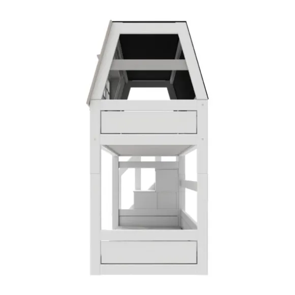 Life Time Laag Huisbed My Hangout - White Wash - Luxe Lattenbodem