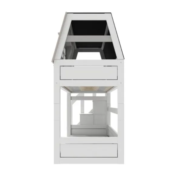 Life Time Laag Stapelbed My Hangout - White Wash - Rolbodem