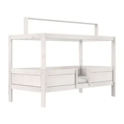 LIFETIME Bed Met Dakframe - 4-in-1 Bed - Premium Whitewash