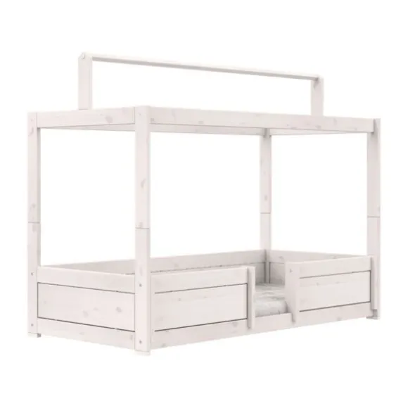 LIFETIME Bed Met Dakframe - 4-in-1 Bed - Premium Whitewash