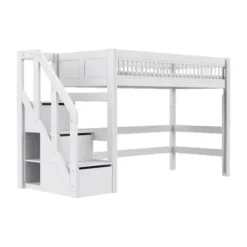 LIFETIME Breeze Hoogslaper Met Trapkast - Wit