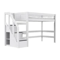 LIFETIME Breeze Hoogslaper Met Trapkast - Wit