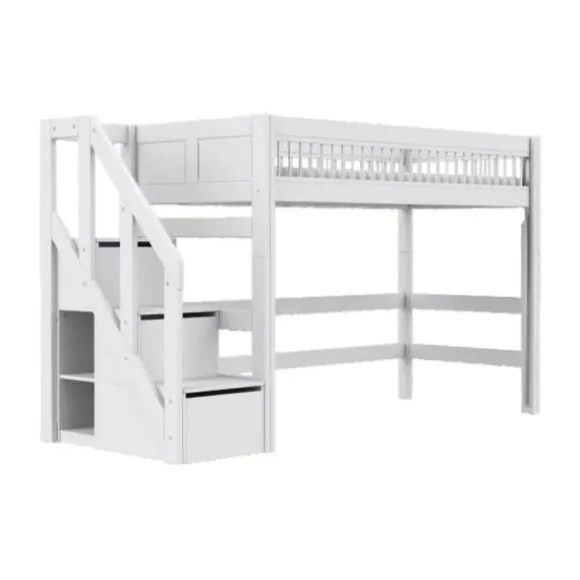 LIFETIME Breeze Hoogslaper Met Trapkast - Wit