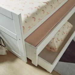 LIFETIME Kajuitbed Met Logeerbed - White Wash