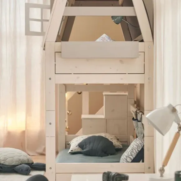 LIFETIME Kidsroom Stapelbed Met Trapkast - Premium Rolbodem
