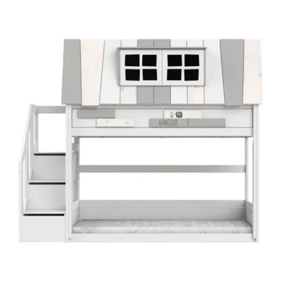 LIFETIME Kidsroom Stapelbed Met Trapkast - Premium Rolbodem