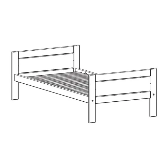 LIFETIME Kidsrooms Basisbed Wit Gelakt