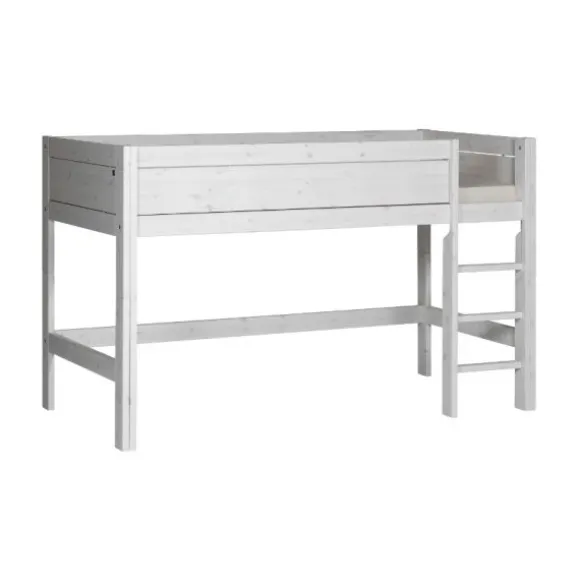LIFETIME Kidsrooms Halfhoogslaper Rechte Trap Whitewash
