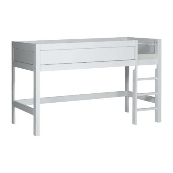 LIFETIME Kidsrooms Halfhoogslaper Rechte Trap Whitewash