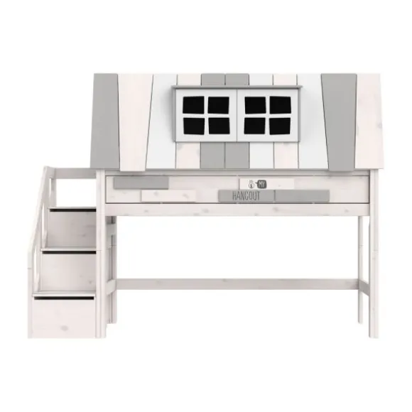 LIFETIME Kidsrooms Halfhoogslaper My Hangout - White-Wash