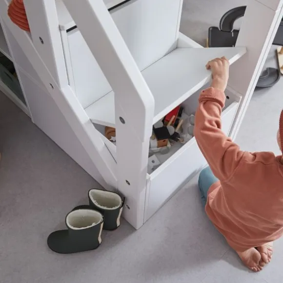 LIFETIME Kidsrooms Halfhoogslaper Lakehouse Luxe Wit Gelakt
