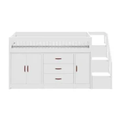 LIFETIME Kidsrooms Halfhoogslaper All-In-One Whitewash