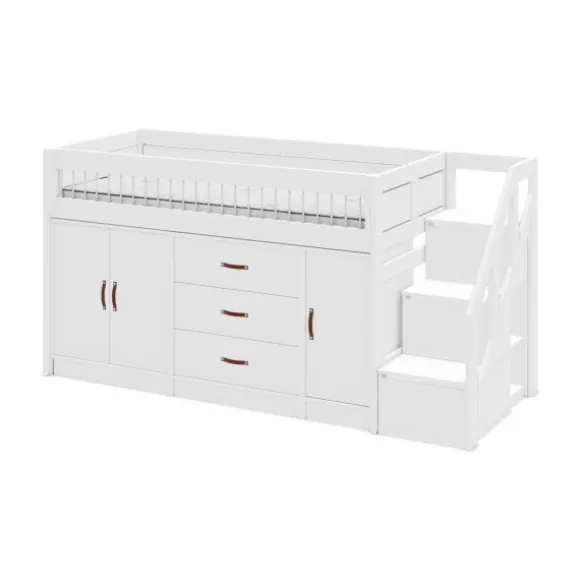 LIFETIME Kidsrooms Halfhoogslaper All-In-One Whitewash