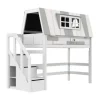 LIFETIME Kidsrooms Hoogslaper - My Hangout - 152 cm - Luxe Lattenbodem