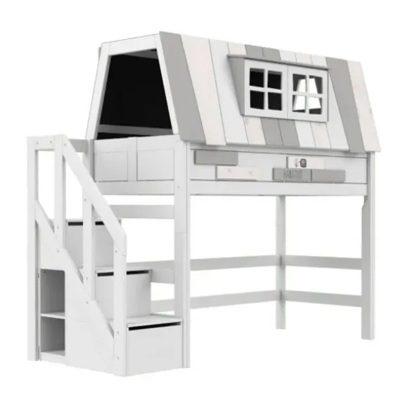 LIFETIME Kidsrooms Hoogslaper - My Hangout - 152 cm - Luxe Lattenbodem