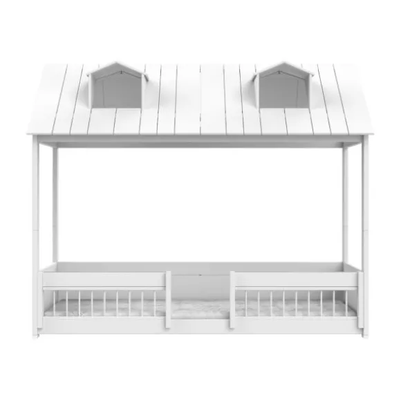 LIFETIME Kidsrooms 2-in-1 Bed - Beach House - 90x200 cm - Wit Gelakt