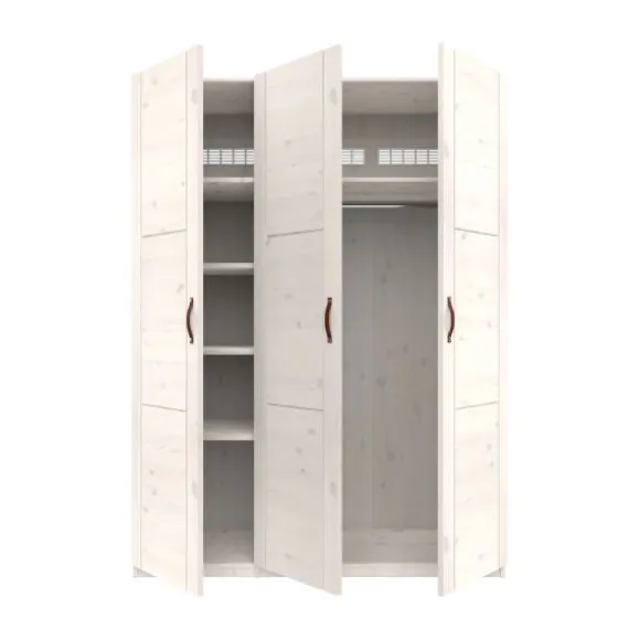 LIFETIME Kidsrooms Kledingkast 3-Deurs - White Wash