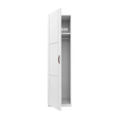 LIFETIME Kidsrooms Kledingkast 1-Deurs - Wit Gelakt