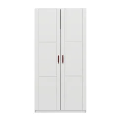 LIFETIME Kidsrooms Kledingkast 2-Deurs - Tussenwand - White Wash
