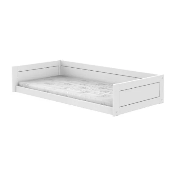 LIFETIME Kidsrooms Montessoribed – Premium Lattenbodem – 90 x 200 cm – Wit Gelakt