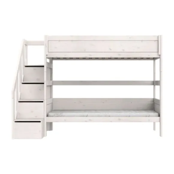 LIFETIME Kidsrooms Stapelbed met Trapkast – 90×200 cm – Premium Rolbodem