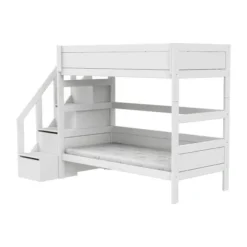 LIFETIME Kidsrooms Stapelbed met Trapkast – 90×200 cm – Premium Rolbodem