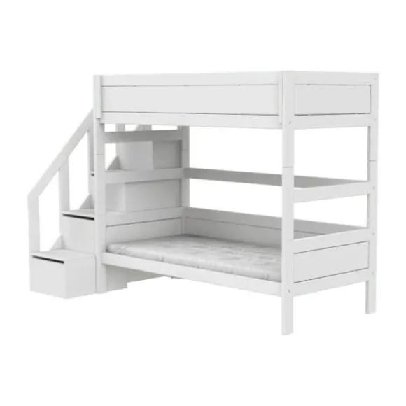 LIFETIME Kidsrooms Stapelbed met Trapkast – 90×200 cm – Premium Rolbodem