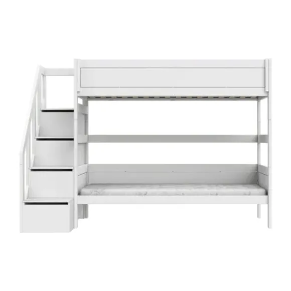 LIFETIME Kidsrooms Stapelbed met Trapkast – 90×200 cm – Premium Rolbodem