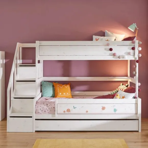 LIFETIME Kidsrooms Stapelbed met Trapkast – 90×200 cm – Premium Rolbodem