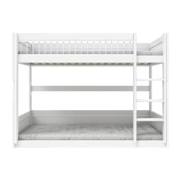 LifeTime Stapelbed – Laag – Luxe Lattenbodem – Wit Gelakt