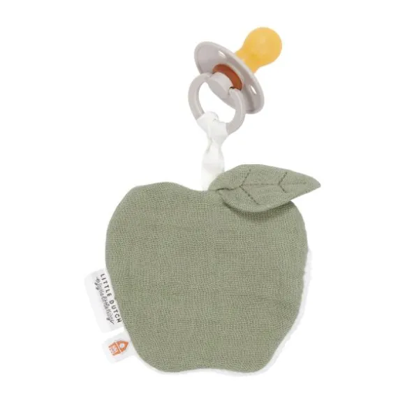 Little Dutch Appel Speendoekje - Hydrofiel - Olive