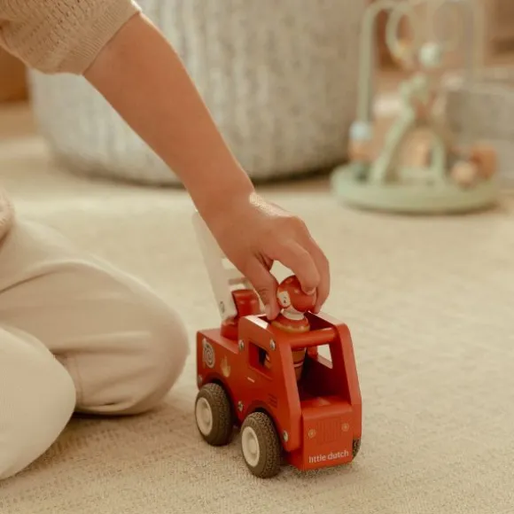 Little Dutch Brandweerwagen Inclusief Pegdoll – Hout