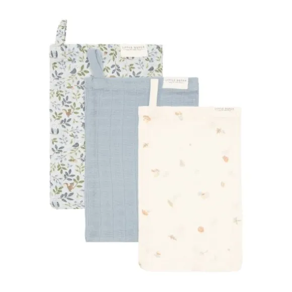 Little Dutch Forest Friends Washandjes - (Set van 3) - Hydrofiel