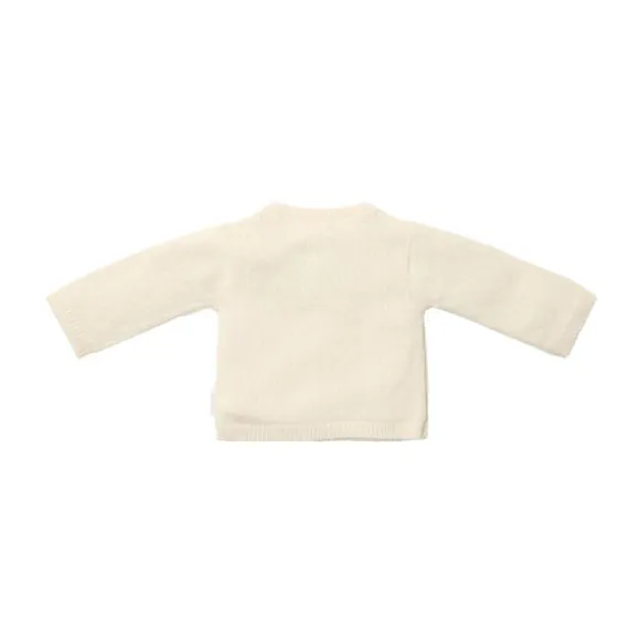 Little Dutch Gebreid Overslag Vestje - Maat 44 - Off White