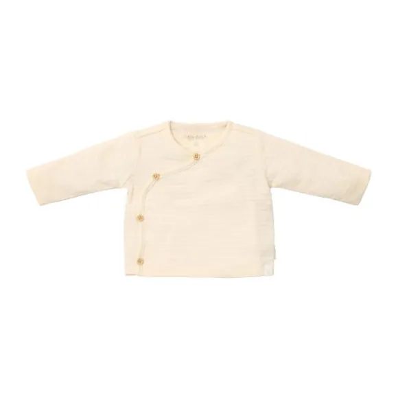 Little Dutch Gebreid Overslag Vestje - Maat 44 - Off White