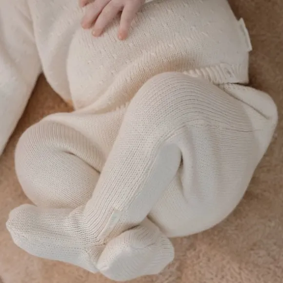 Little Dutch Gebreide Broek - NOOS - Off White