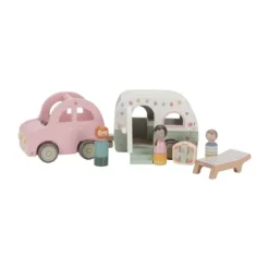 Little Dutch Houten Auto Met Caravan